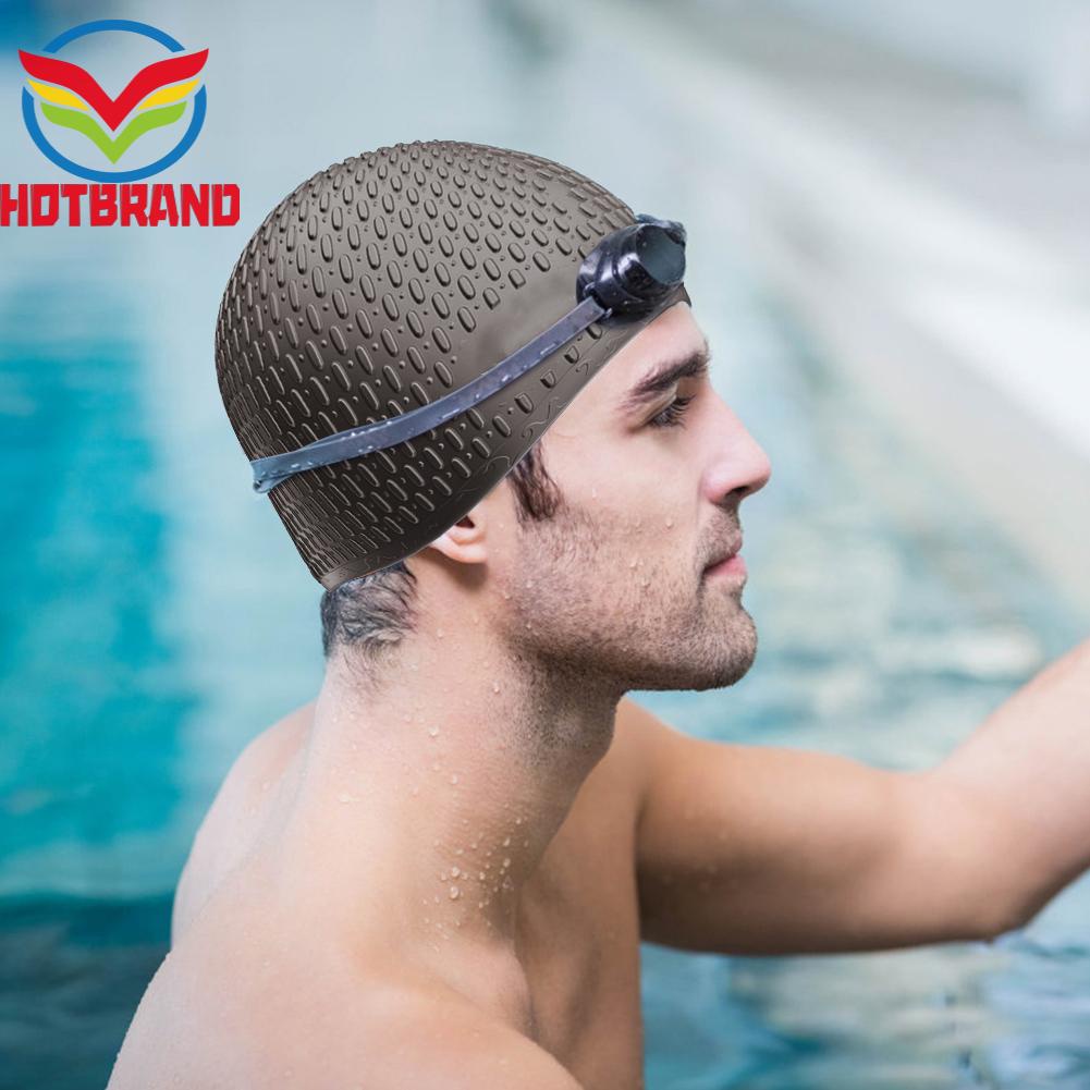 Mũ Bơi Silicone Bảo Vệ Tai Chống Thấm Nước Dành Cho Người Lớn