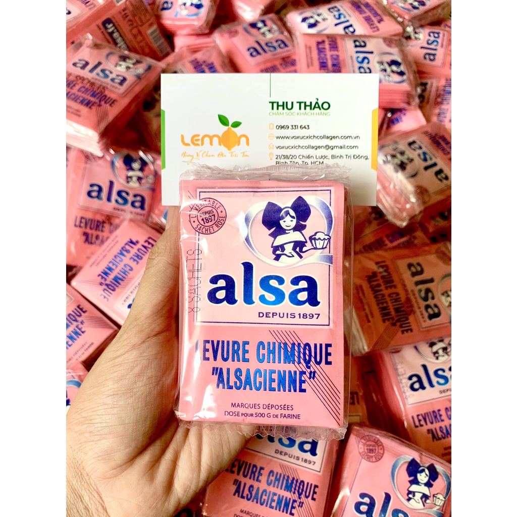 Bột nở (bột nổi) ALSA chuẩn Pháp gói 11g mẫu mới - SỈ GIÁ TỐT