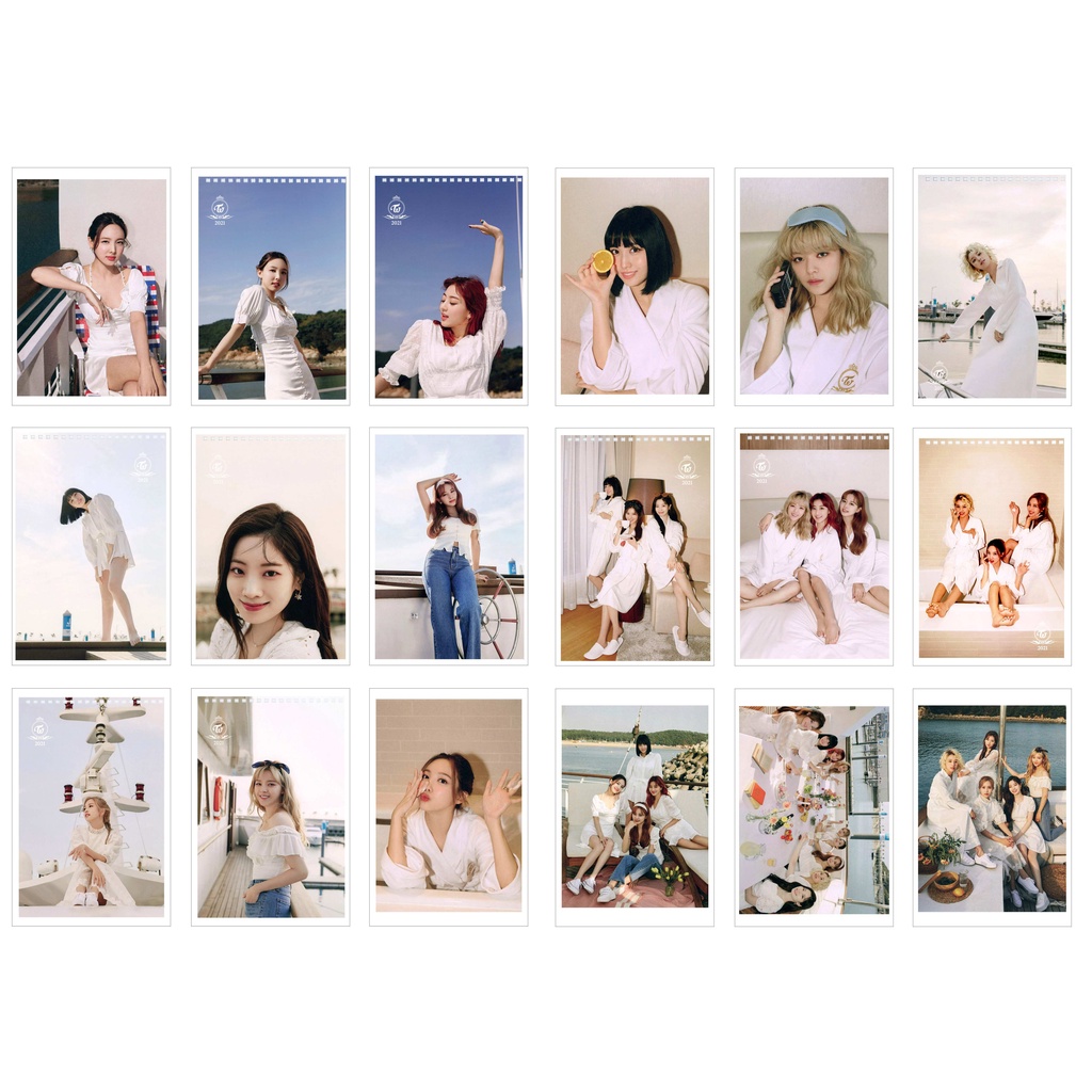 [Ép Lụa] Lomo Card 36 Ảnh TWICE 2021 SEASON'S GREETINGS