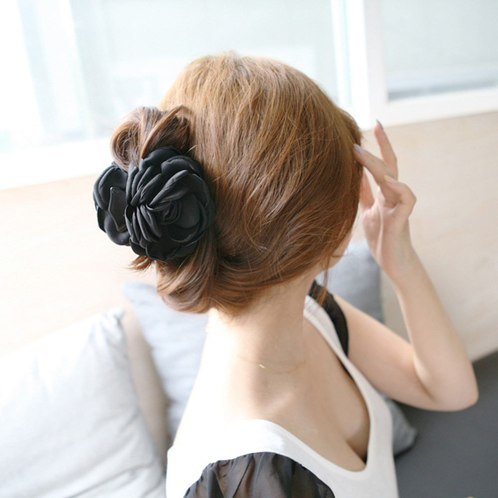 Kẹp Tóc Hình Hoa Hồng Thanh Lịch Cho Nữ