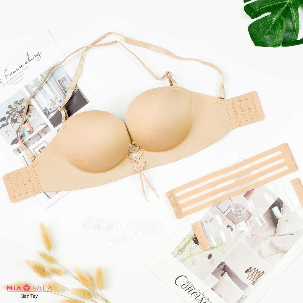 Áo ngực nữ nâng ngực có gọng đệm vừa 2.5cm nâng đẩy MIALALA 0010 NA6370010