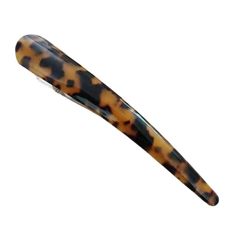 IVORY Kẹp Tóc Càng Cua Lớn Họa Tiết Da Báo Đơn Giản Cho Nữ