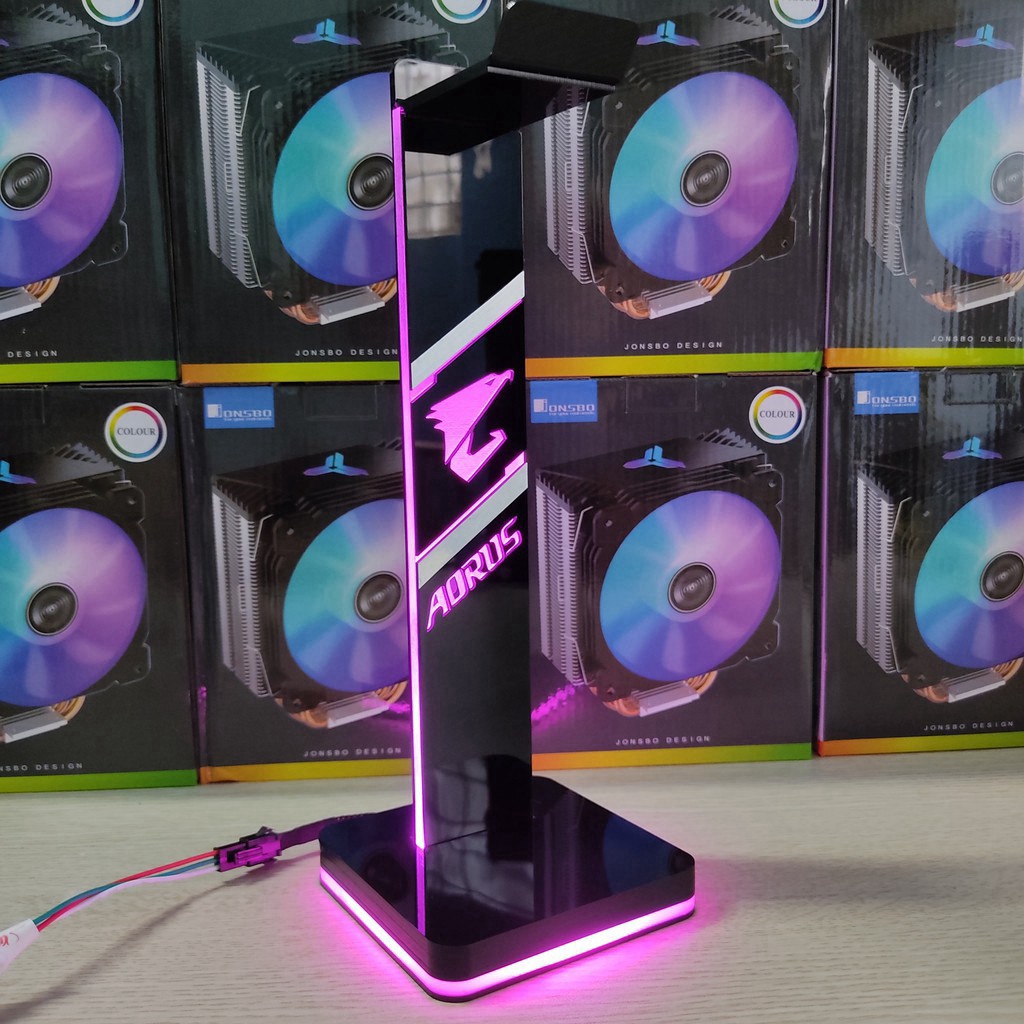 Giá treo tai nghe Gaming Logo Aorus Led RGB Coolmoon giá tốt