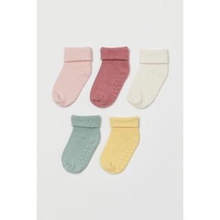 Set 5 đôi tất chống trơn bé trai gái Hm auth