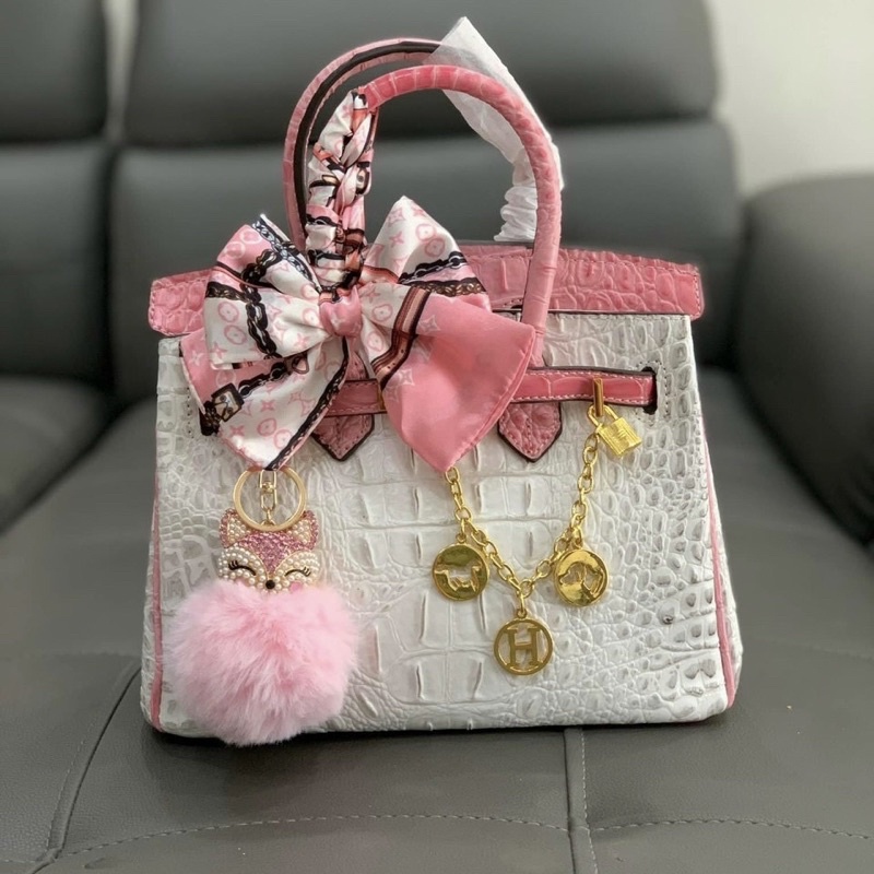 [BK CÁ SẤU] Túi da cá sấu size 20-25cm hàng đẹp ảnh thật