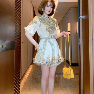 Set lụa họa tiết cao cấp