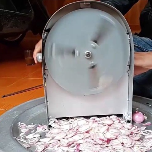 Máy thái tỏi,  tỏi quay tay đa năng chất liệu cao cấp Tặng lưỡi dao