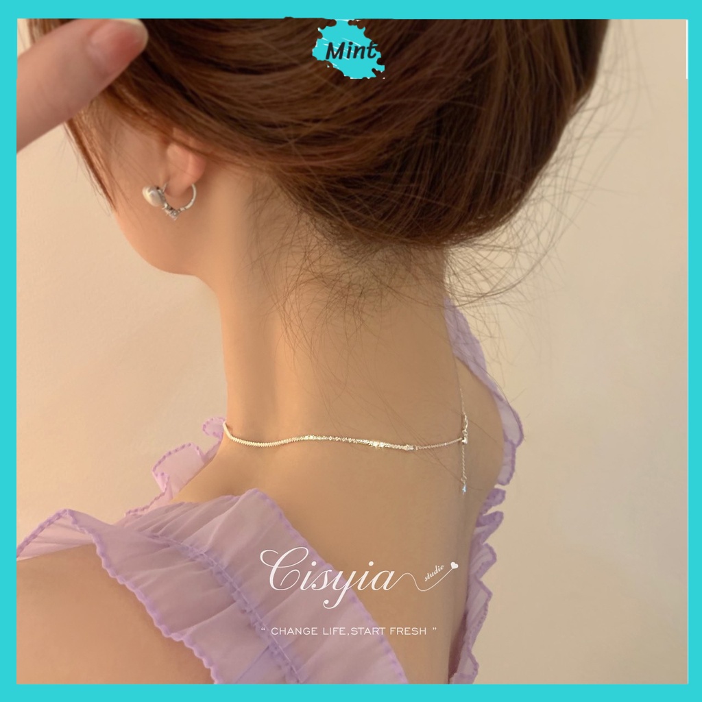 Dây Chuyền Sợi Chỉ Bạc ❤️FREESHIP❤️ Vòng Cổ Chỉ Bạc Tôn Xương Quai Xanh Phong Cách Hàn Quốc