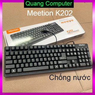 ( Qúa rẻ ) Bàn Phím Văn Phòng Meetion K202 Chính Hãng- Chống đổ nước
