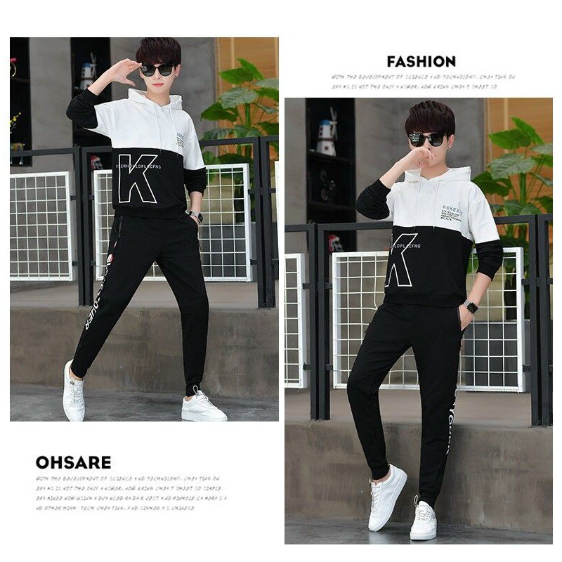 Áo hoodie teen nam chất nỉ phối màu in họa tiết thời trang hàn