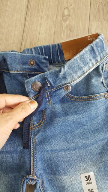 Quần bé trai & gái xanh lưng chun zara