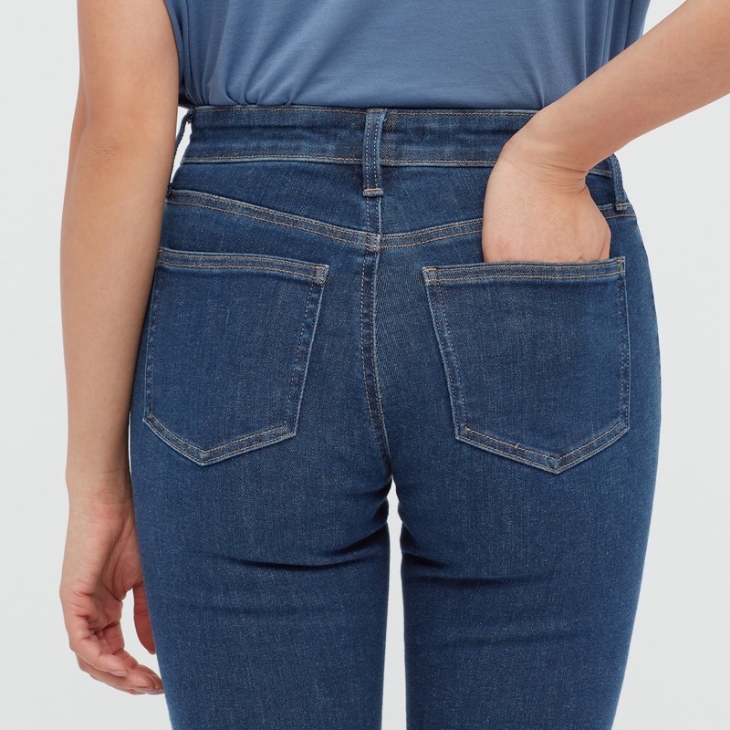 Quần bò skinny nữ siêu co dãn thanh lịch, thời trang của Uniqlo