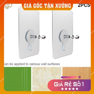 Miếng dán tường PVC kèm ốc vít chịu lực bền bĩ dùng để treo đồ, gắn giá treo khăn
