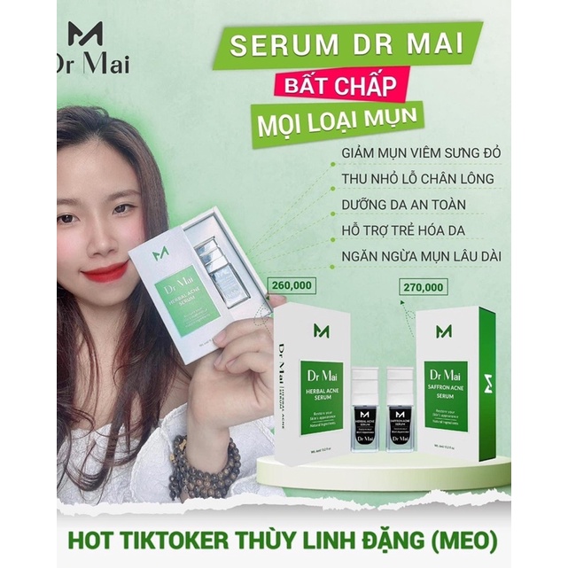 [Mẫu mới]Serum tri mụn dr mai xoá mụn giảm thâm