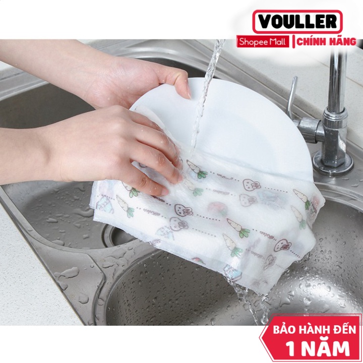 Cuộn Giấy Lau Nhà Bếp Vouller Đa Năng - Tờ Màu Trắng Có Thể Giặt Được Loại 20Cm (Sp001779 ) Shop Yến Shop Kidss