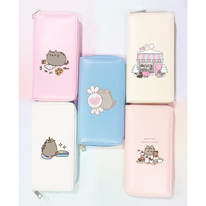 Ví pusheen VBI13 ví dáng dài bóp hoạt hình cute dễ thương
