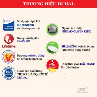 Đèn âm trần downlight tròn Duhal KDGT524