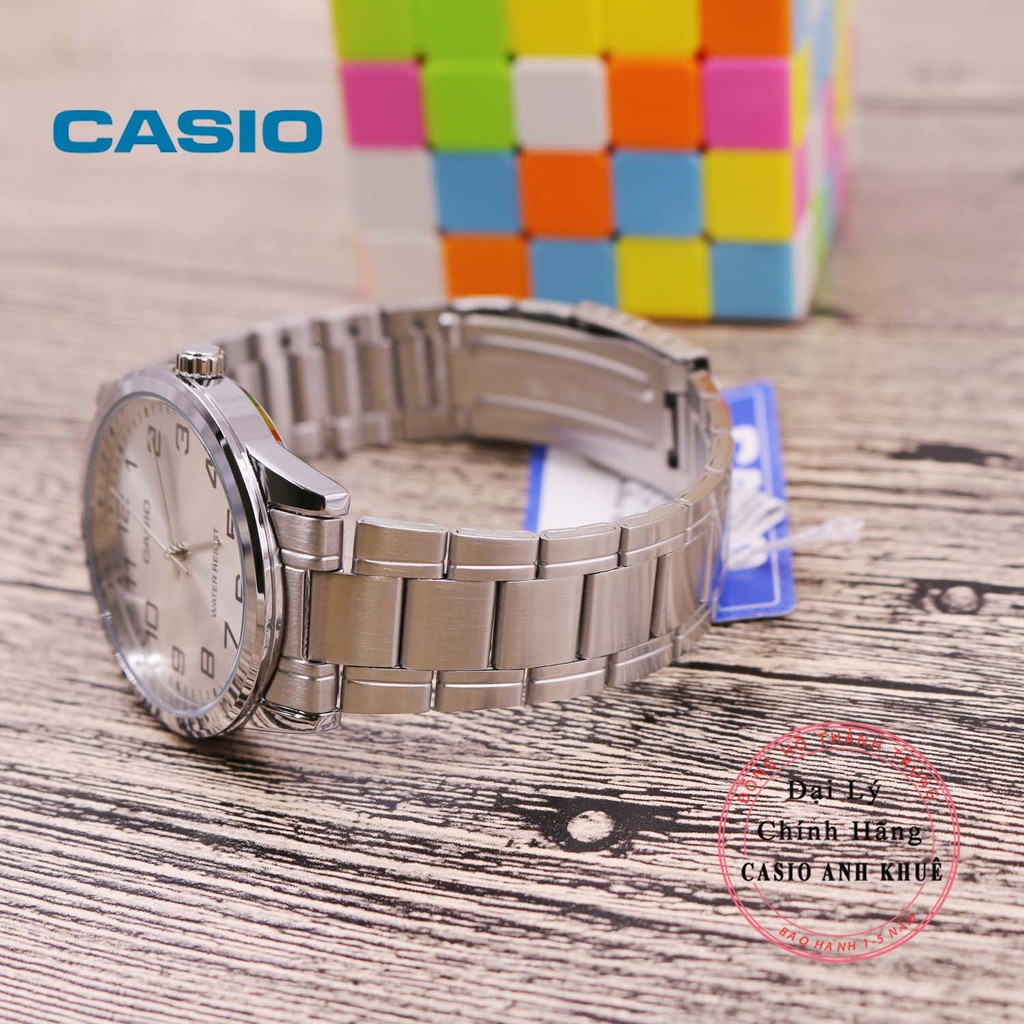 Đồng hồ nam Casio MTP-V001D-7BUDF dây kim loại