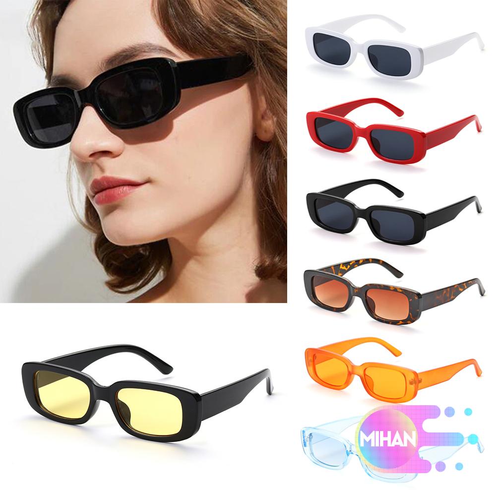 Kính râm gọng hình chữ nhật nhỏ chống tia UV 400 thời trang cho nữ MIHAN1