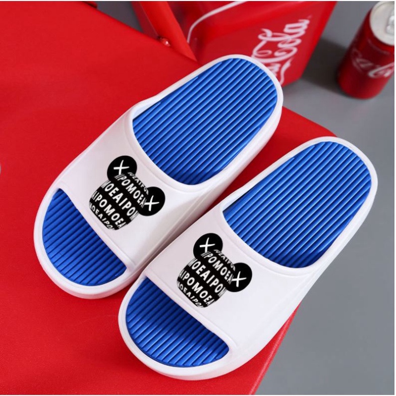 [KHO SỈ RẺ]Dép lê bánh mì gấu nam nữ đế cao 3cm, dép EVA bánh mì in gấu unisex Ulzzang - Thaisneaker