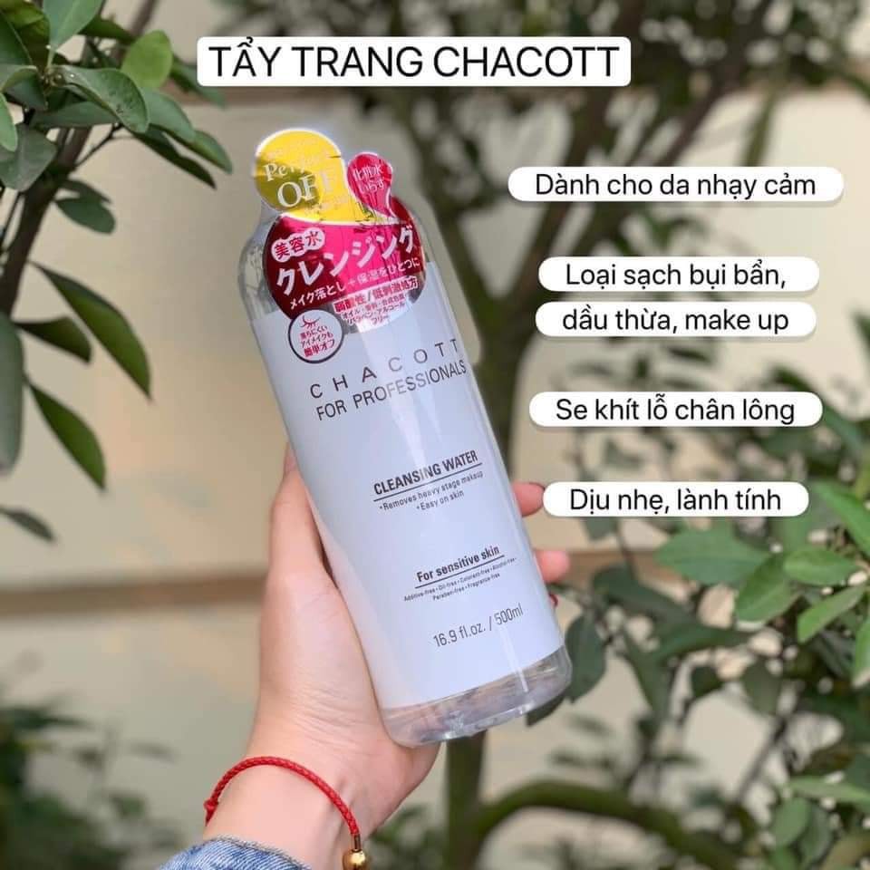 Nước Tẩy Trang Chacott  Nhật Bản 500ML - Cleansing Water  Chacott For Professionals