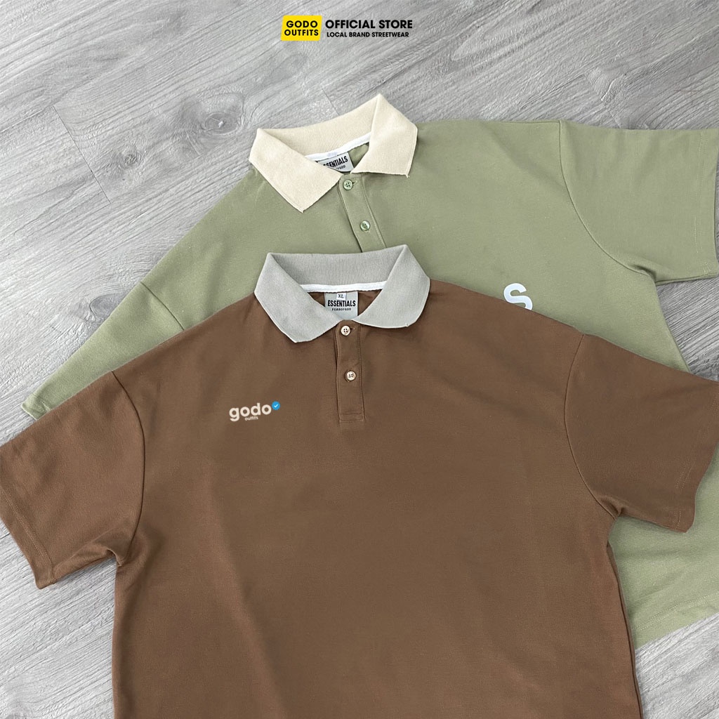 áo polo Unisex GÔDO Cotton Premium Logo