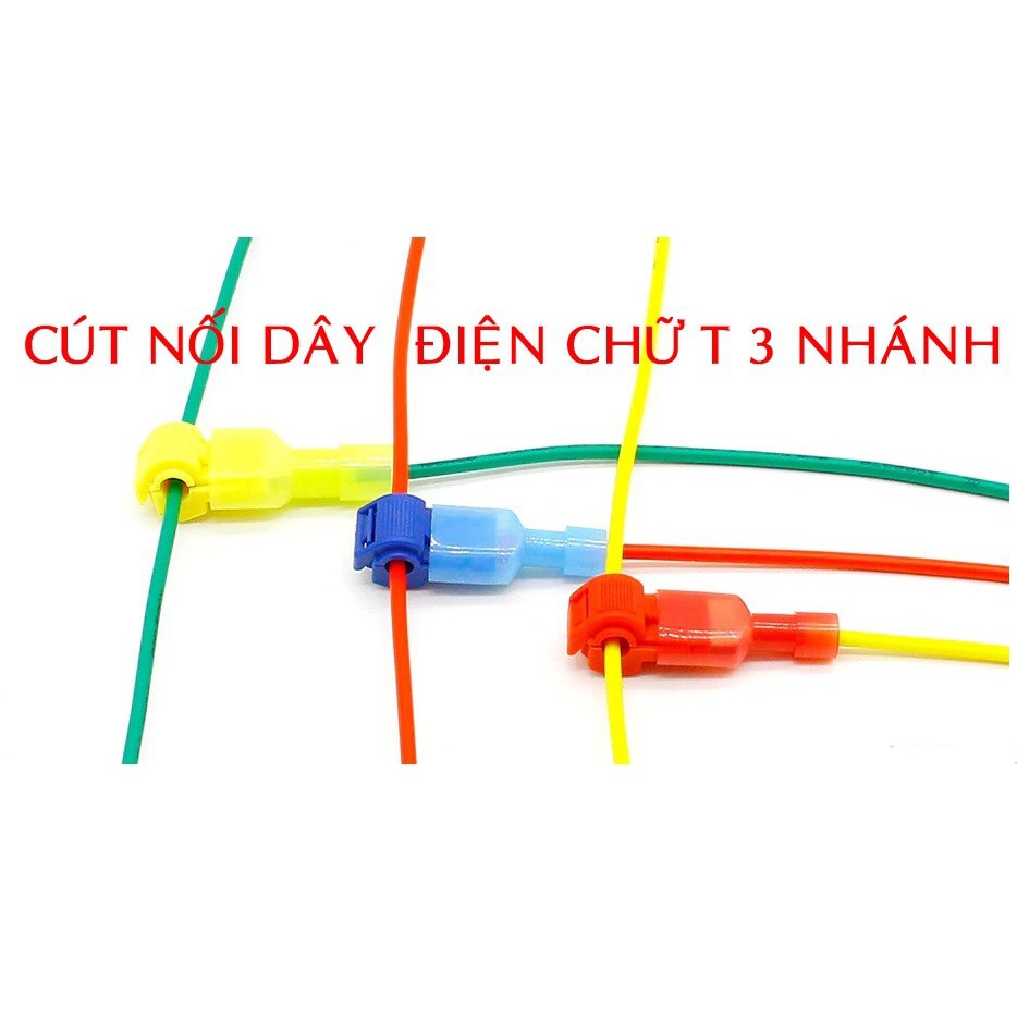 Bộ 10 Cút nối dây điện chữ T3 dây 4- 6mm