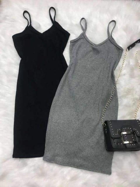 Đầm dây boddy thun gân | BigBuy360 - bigbuy360.vn
