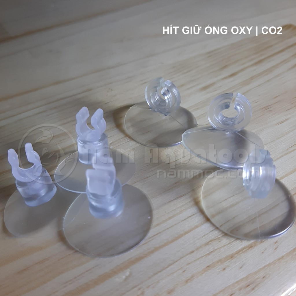 Nút Hít Kính | Nút Hít Giữ Ống Oxy, CO2 - Kẹp Giữ Cốc Sủi Oxy, Sủi CO2 Thủy Sinh
