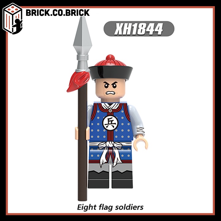 Lính Nhà Thanh Đồ chơi Lắp ráp Lính Trung Cổ Mô hình Minifigure Qin Dynasty Castle X0329