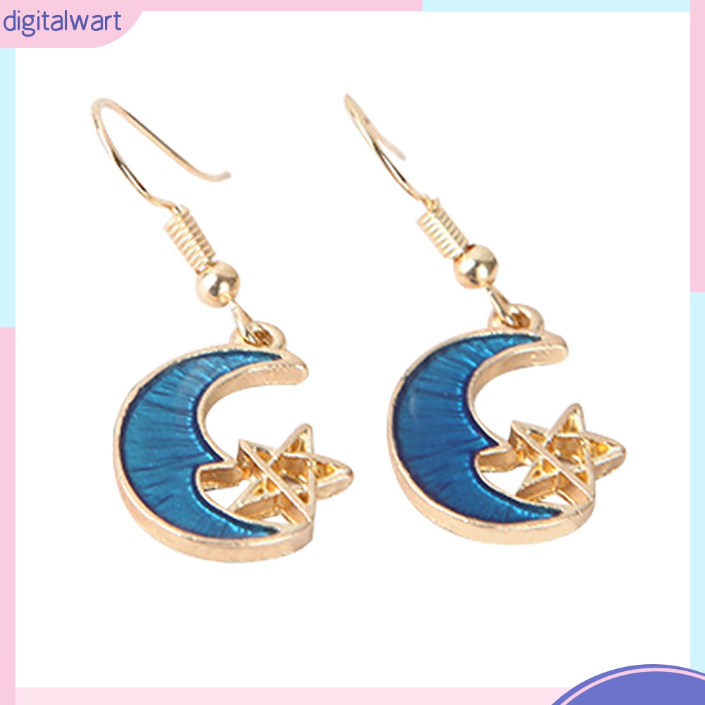 Đôi bông tai hình trăng và sao xinh xắn, trẻ trung cho nữ