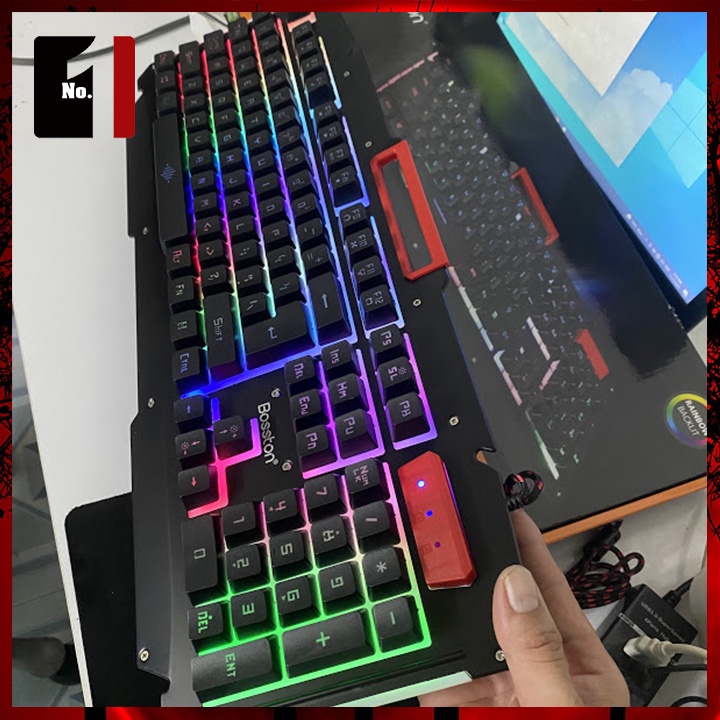 Bàn Phím Gaming Máy Tính BOSSTON R700 Led Rgb Bàn Phím Vi Tính Laptop Pc Chơi Game Giá Rẻ Có Dây