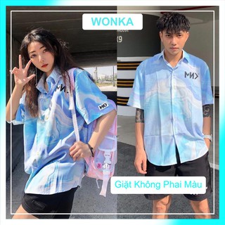 [CLIP THẬT] Áo sơ mi tay ngắn họa tiết UNICORN TIE DYE Fulltag Mende ,tay lỡ FORM UNISEX