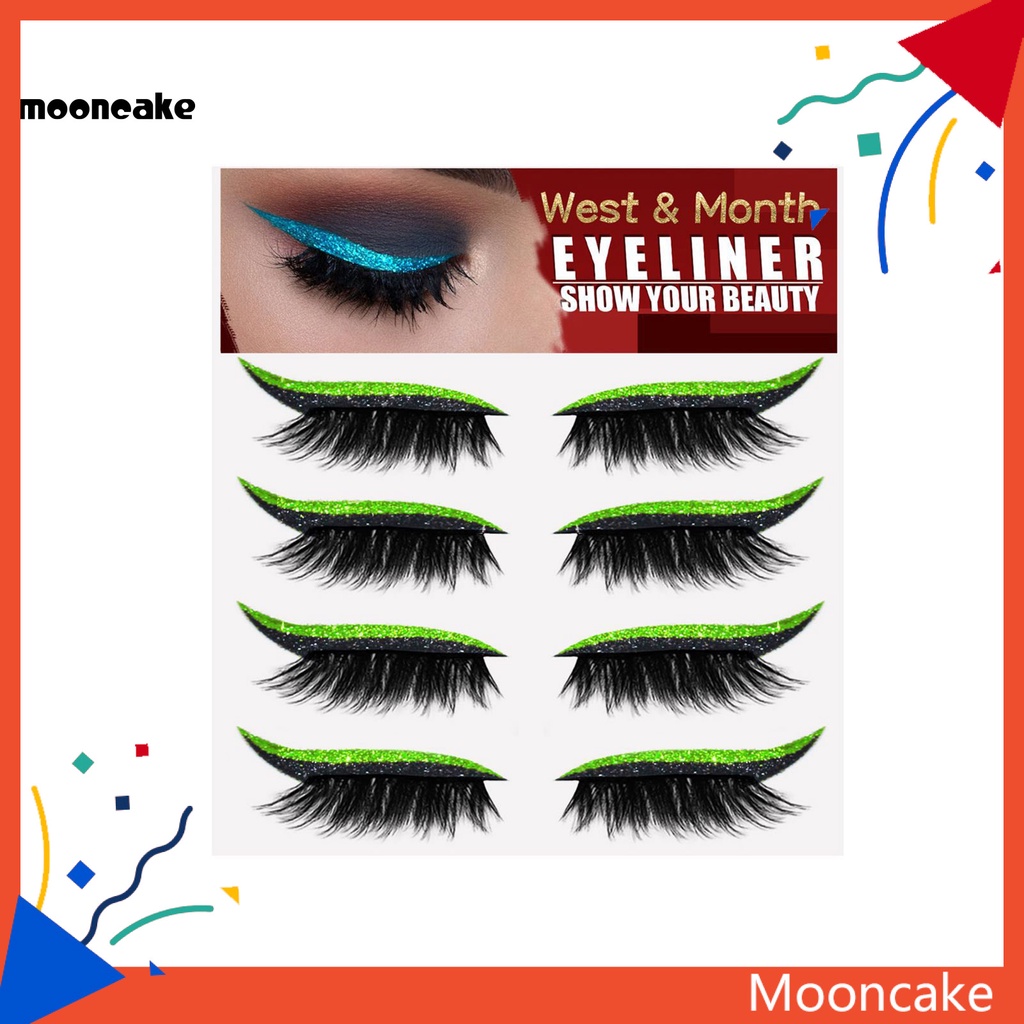 Miếng dán trang điểm mắt hiệu ứng lấp lánh tự nhiên lâu trôi cho nữ
