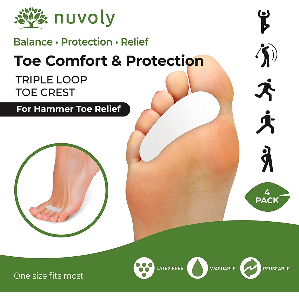 Gel Mềm Chỉnh Hình Ngón Chân Giảm Đau Và Ngăn Ngừa Nứt Nẻ