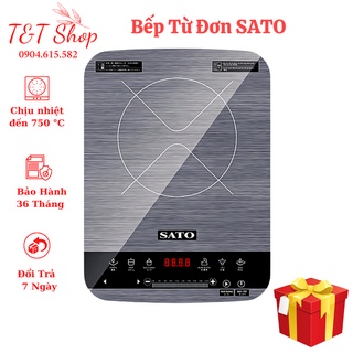 Bếp từ - bếp từ đơn sato bt044 - tặng kèm nồi lẩu inox - bảo hành chính hãng 3 năm