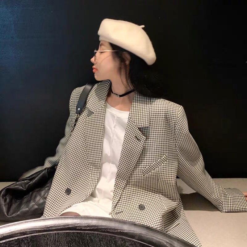 BLAZER FORM ĐỨNG HOẠ TIẾT RĂNG SÓI