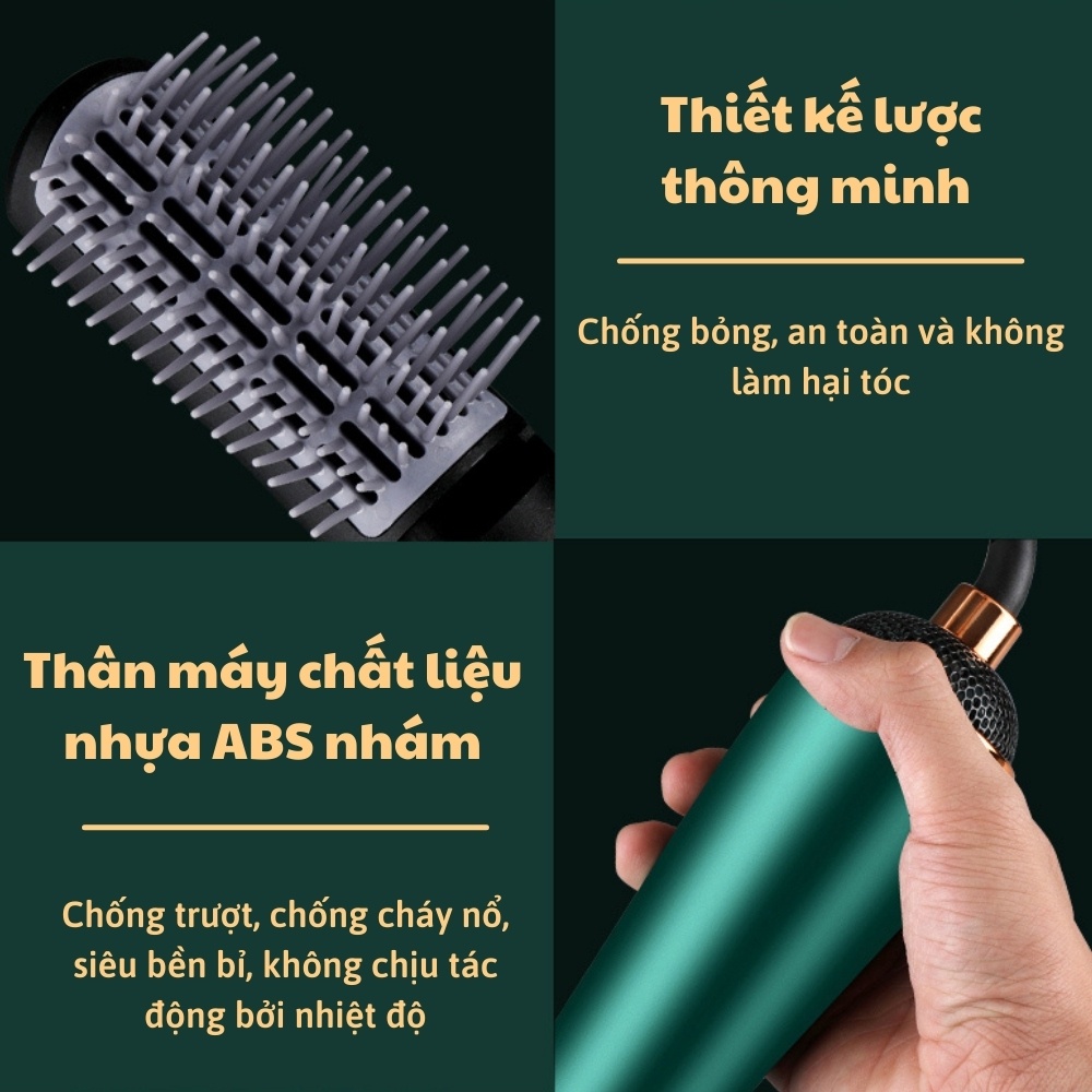 Máy Sấy Tóc Tạo Kiểu Đa Năng Uốn Phồng Duỗi Tóc 4 Trong 1 Cao Cấp [CHÍNH HÃNG]