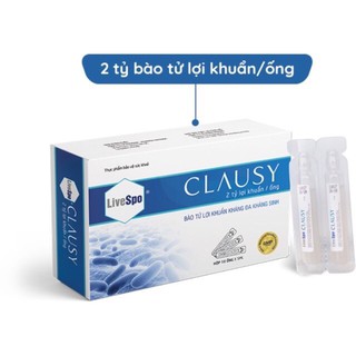 Bào tử lợi khuẩn kháng đa kháng sinh Livespo - Clausy , bổ sung 2 tỷ lợi khuẩn hộp 10 ống