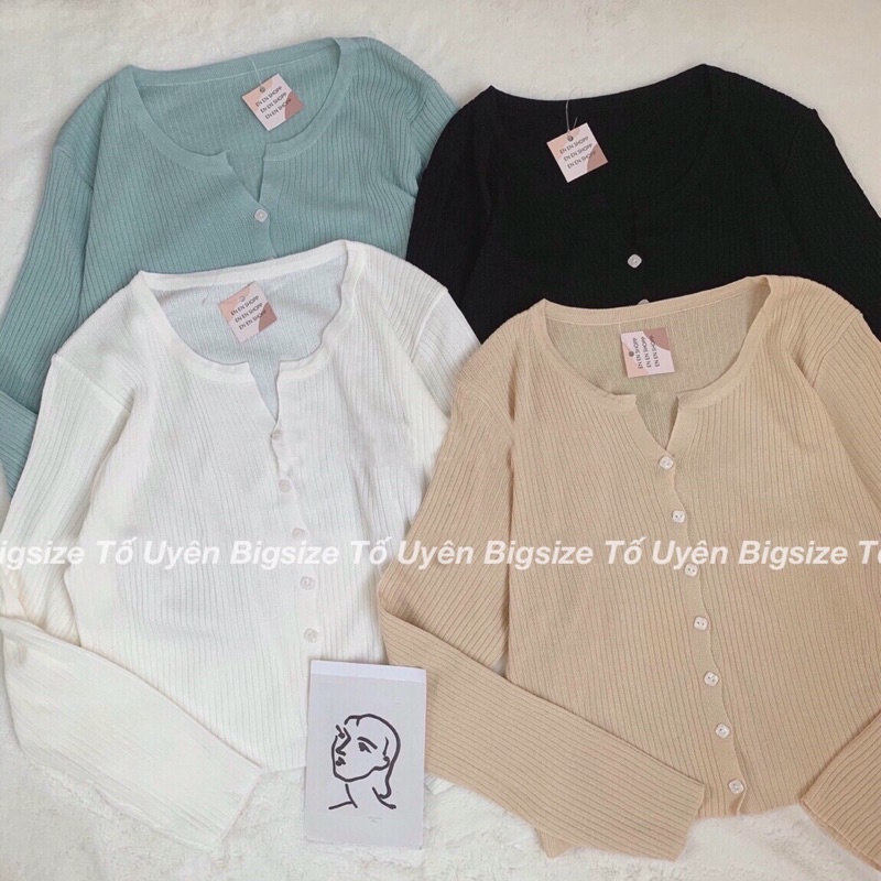 (T.U Bigsize 50-75kg) Áo Dài Tay Bổ Trụ V, Khuy Cài Phong Cách Vintage | BigBuy360 - bigbuy360.vn