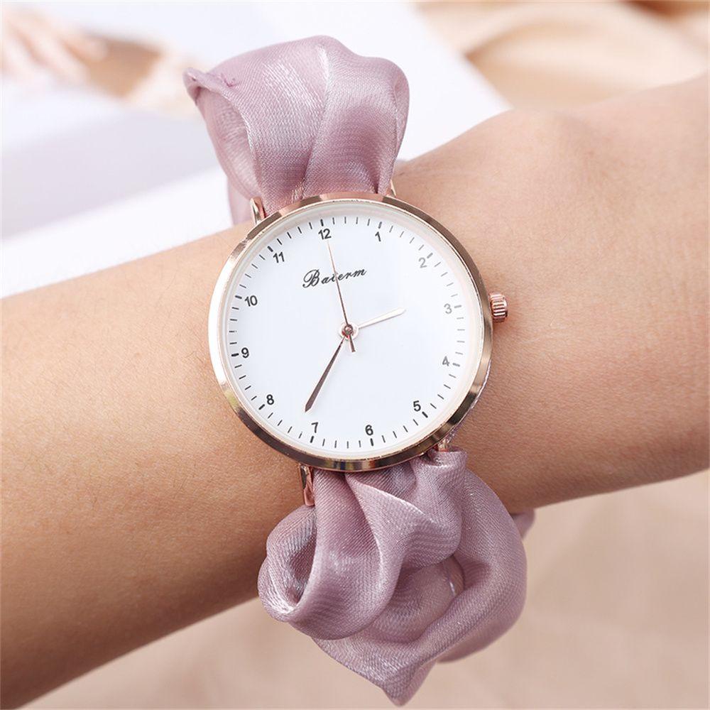 BEBETTERM Đồng Hồ Điện Tử Dây Vải Nhiều Màu Sắc Thanh Lịch