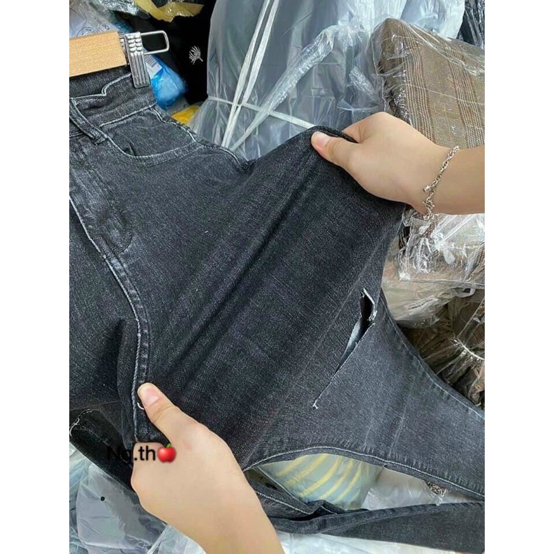 Quần bò ôm rách khói siêu xịn đẹp. Size S M L