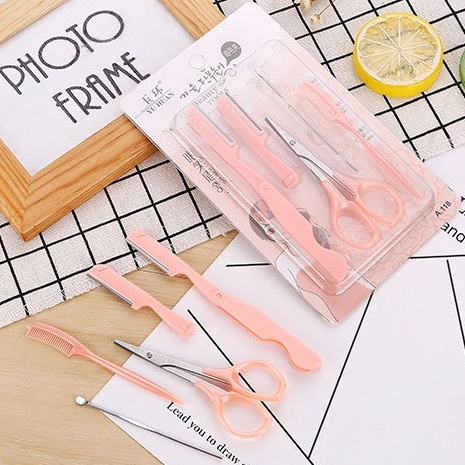 Set 5 Món Cạo Mày,Tỉa Mái Kèm Kéo A.118 [ MÃ A805 ]