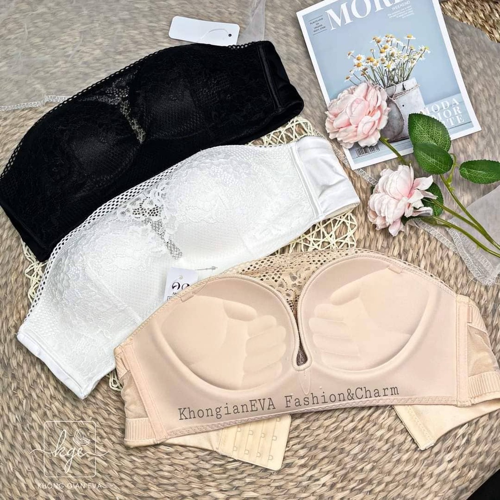 Áo ngực nữ không gọng cao cấp áo lót chống tụt ren đẹp mềm mịn tại CHIPNOIY SHOP