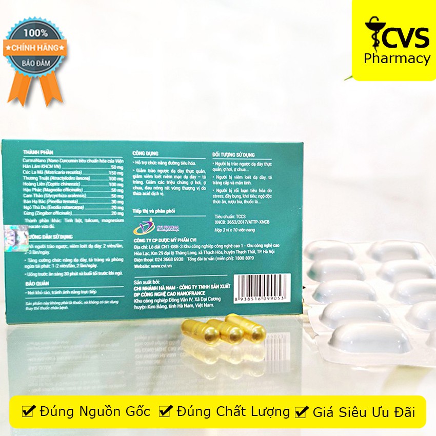 GASTOSIC - Hộp 30 viên uống giải pháp cho người bị viêm loét, trào ngược dạ dày thực quản - cvspharmacy