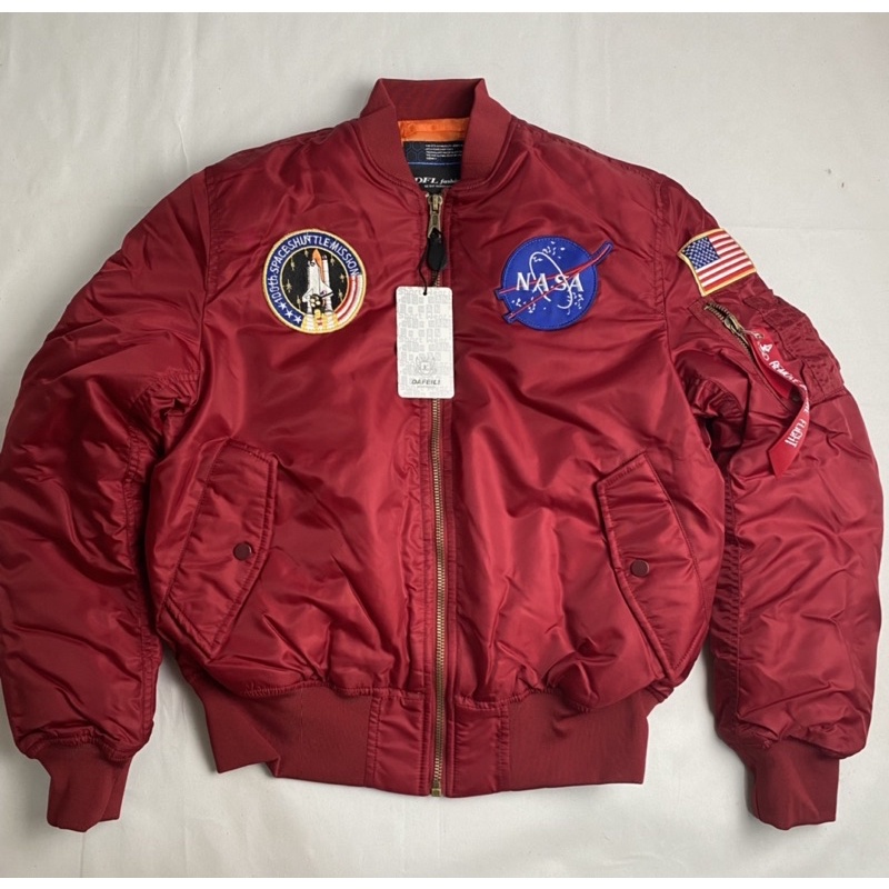 Áo khoác pilot - Ma1 thêu logo cơ quan hàng không vũ trụ Nasa