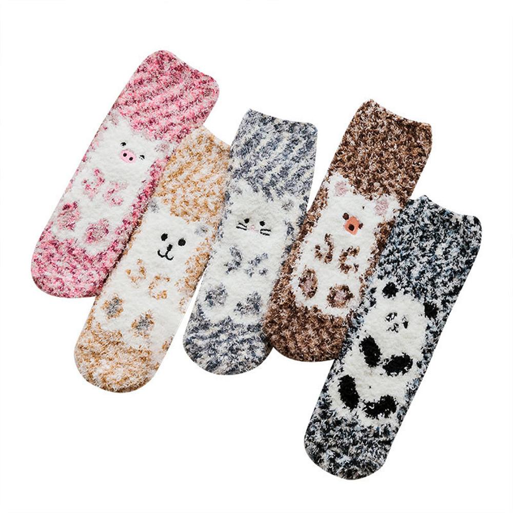 Vớ Nhung San Hô Dày Mềm Mại Thoáng Khí Thời Trang