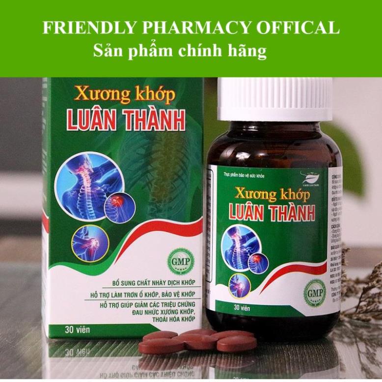 XƯƠNG KHỚP LUÂN THÀNH – Hỗ trợ làm trơn ổ khớp, bảo vệ khớp, bổ sung chất nhầy dịch khớp (30 viên)