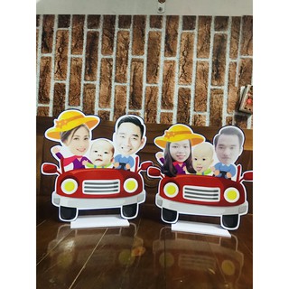 Chibi gia đình cực dễ thương trang trí sinh nhật