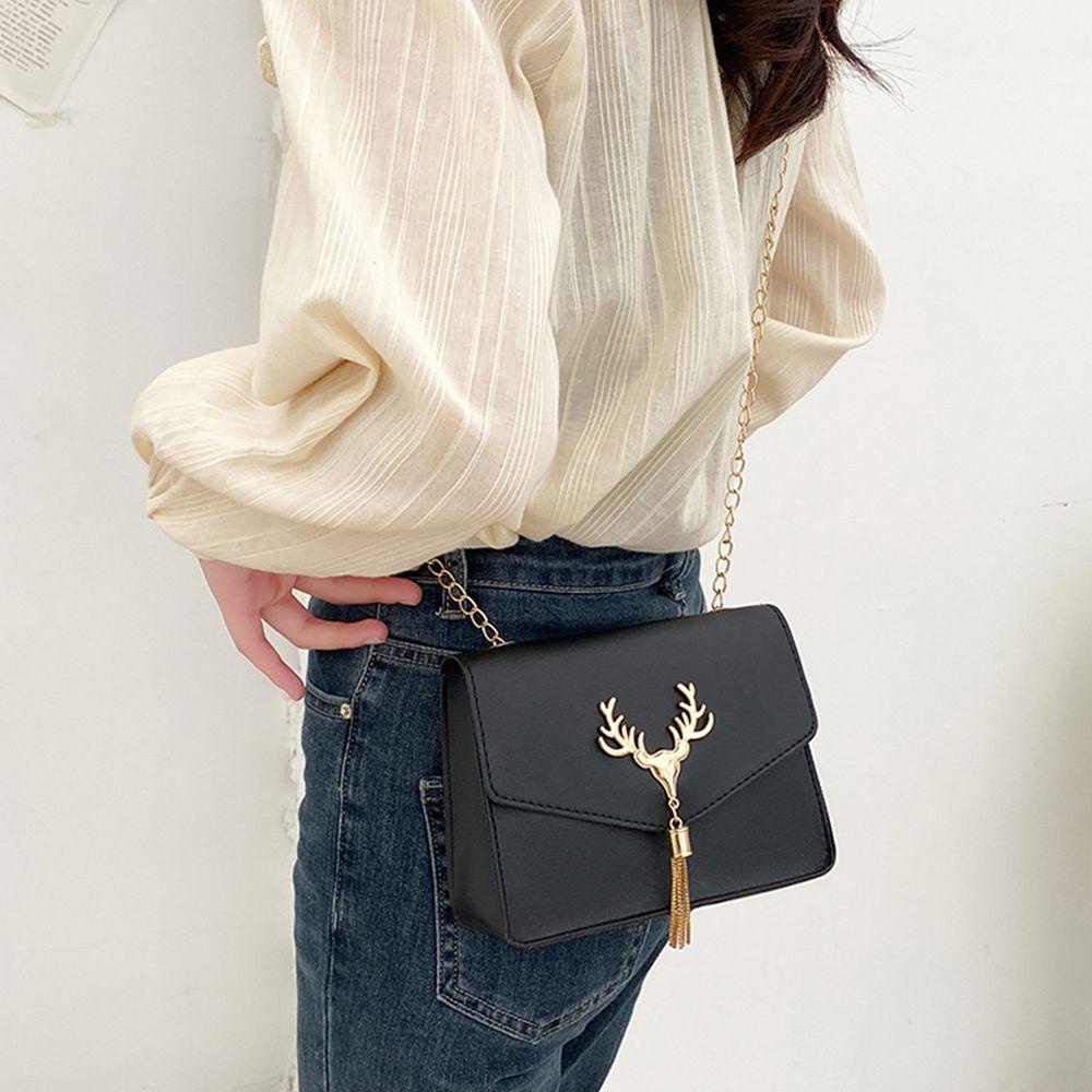 ORIENTLII Túi Xách Da PU Màu Trơn Thời Trang